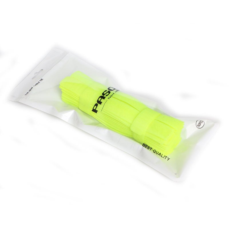 Pasow 50pcs Cable Ties Reusable Fastening Wire Organizer Cord Rope Holder 7 Inch (Green) - Image 3